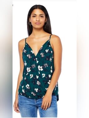West Kei - Floral Knit Cami - Green
